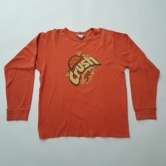Vintage 80s 90s CRUSH Orange Soda Cola Shirt - Picture 1 of 8
